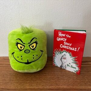 AURORA Small Grinch Mallow Dr Seuss Kohl's Book Lot Whimsical Christmas